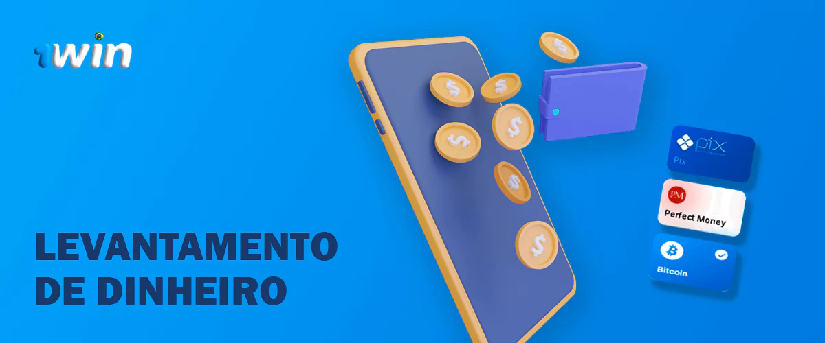 Levantamento de dinheiro da aplicação 1Win